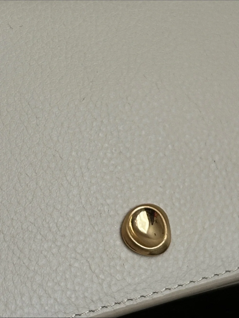 ANTONIO MELANI Marble color Leather Compact Wallet with Gold Snap